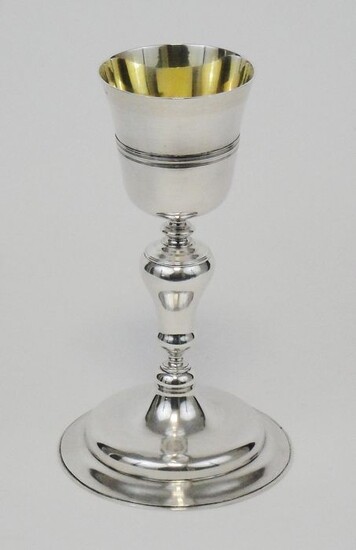 Chalice, Ancient silver liturgical chalice (1) - Silver - First half 20th century