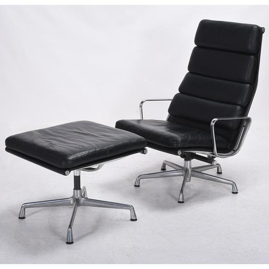 Charles and Ray Eames 438 Lounge Chair and 423 Ottoman.