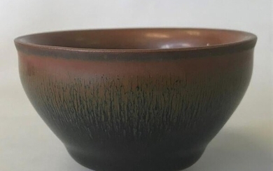 Chinese Hare's Fur Glazed Bowl, Song Dynasty
