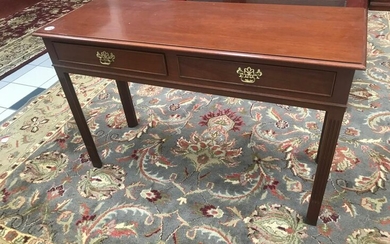 Chippendale Style Mahogany Library Table
