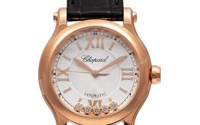 Chopard Happy Sport 274893-5011 - Happy Sport Automatic White dial with a guilloche pattern Dial