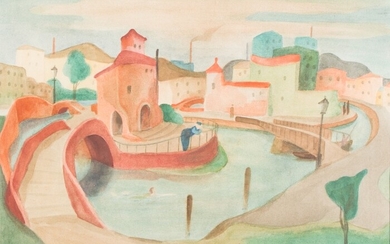 City at the Water, 1949 Bernhard Klein, (1888 - 1968)