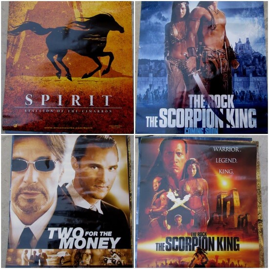 Collection of 4 Posters of American Blockbuster Films