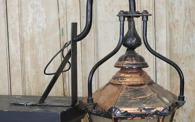 Continental Copper Bracketed Pier Lantern