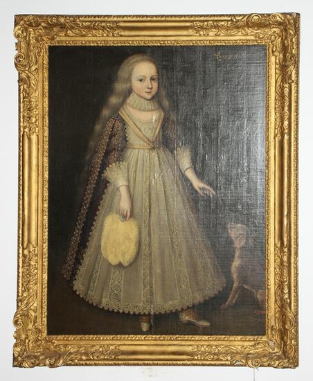 Countess of Pembroke Oil on Canvas Laid on Board