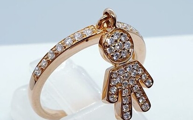 Crivelli - 18 kt. Pink gold - Ring - 0.60 ct Diamond