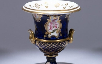 Crown Derby Porcelain Cobalt Urn ca. 1850