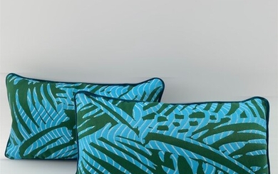 Cuscini realizzati con tessuto Hermès “FEUILLAGE” - Cushion (2) - Modern
