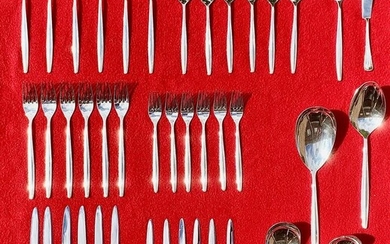 Cutlery set, Pearl cutlery (42) - .925 silver - Gero Sterling - Netherlands - Second half 20th century
