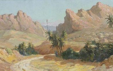 DANIEL BIDON (XX SECOLO) North Africa landscape with