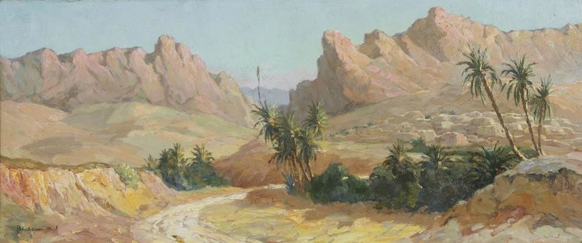 DANIEL BIDON (XX SECOLO) North Africa landscape with