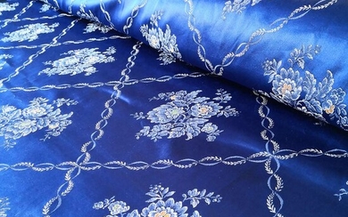 Damask bedspread. Vintage, baroque. - Cotton, Silk - Second half 20th century
