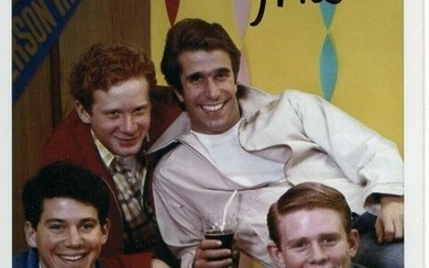 Danny Most Signed Autographed Small Photo Happy Days Inscribed JSA