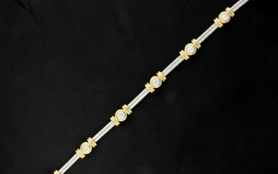 Designer 1.5ct TW Diamond Bracelet in 14k Yellow and