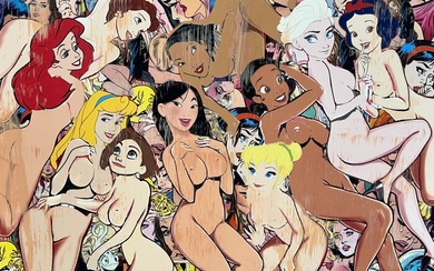 Dillon Boy (1979) - Dirtyland Nude Pin Up x Disney Princess Graffiti Girl Art