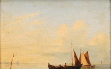 Dutch School (18th century) Figures in a Fishing Boat, H. Ko...
