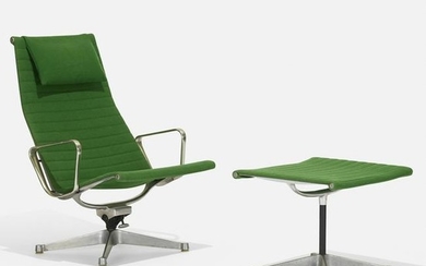 Eames, Aluminum Group lounge chair and ottoman