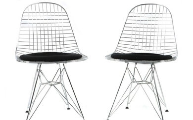 Eames, Ray und Charles zwei Wire Chairs "DKR", E: 1951,...