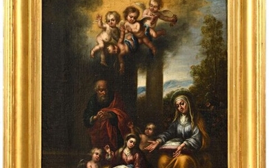 Ecole ESPAGNOLE vers 1670 suiveur de Murillo (1617-1682) La Vierge...