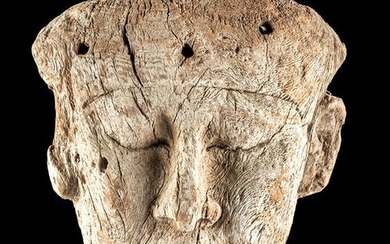 Egyptian Cedar / Gesso Sarcophagus Mask