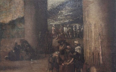 Escuela española (siglo XVIII) - Batalla con perro