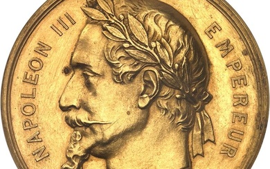 FRANCE Second Empire / Napoléon III (1852-1870). Médaille d’Or, Exposition...