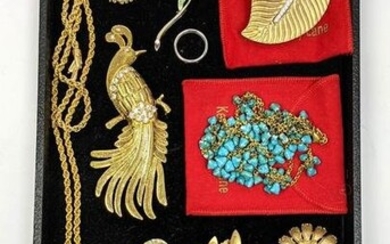 Fancy Costume Jewelry, Kenneth J Lane, Chare, 800 silve
