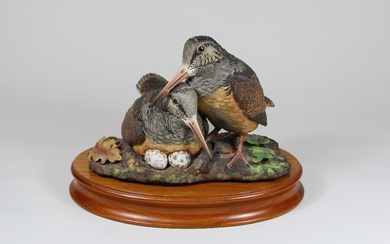 Figur Vögel, Porzellan, Lorenz Hutschenreuther