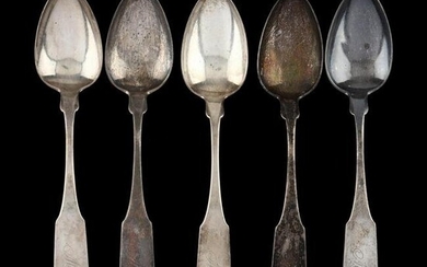 Five Coin Silver Tablespoons