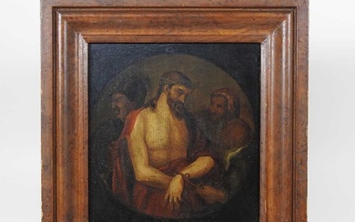 Flemish school, 18th century, Ecco Homo, oil on panel, 22...