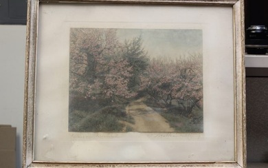 Framed Wallace Nutting Hand Signed Print