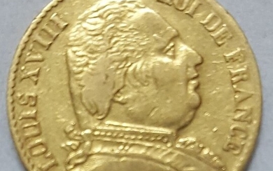 France. Louis XVIII (1814-1824). 20 Francs 1814-A (Paris)