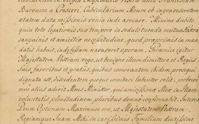 Franz II Brief in Latein mit eigenhändiger