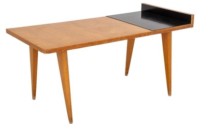 French Modern Ash & Laminate Low Table, 1950s
