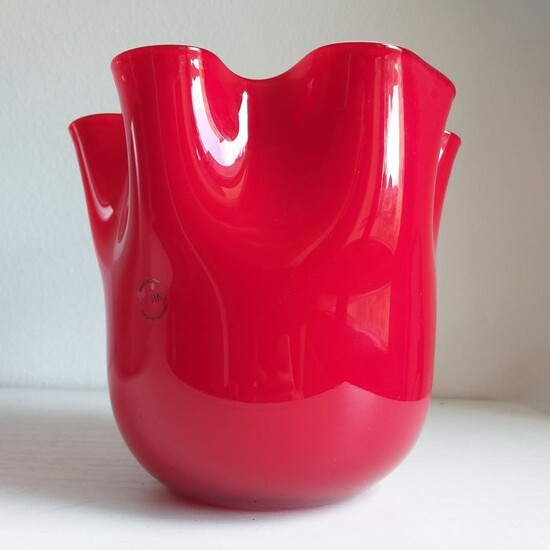 Fulvio Bianconi - Venini - Vase, Handkerchief - Glass