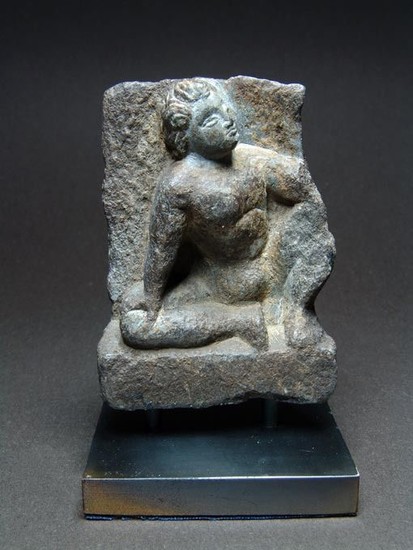 Gandhara Stone Relief, Seated Youth
