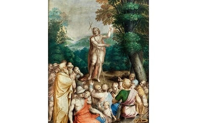 Giovanni Battista Castello, genannt „Il Genovese“, um 1547 Genua – 1637/39, DIE PREDIGT DES HEILIGEN JOHANNES DES TÄUFERS