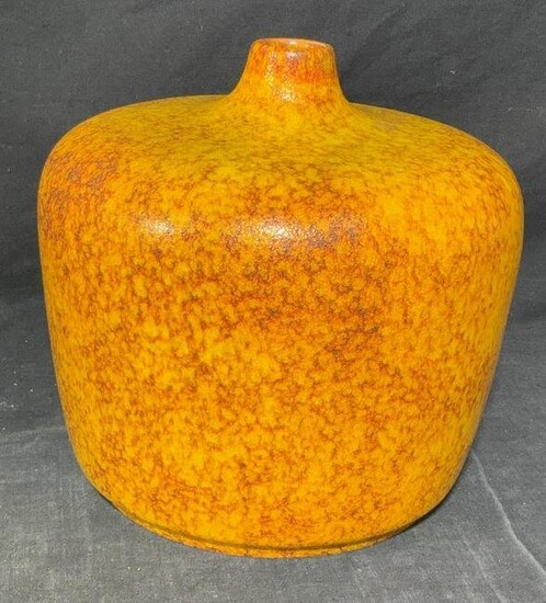 Glazed Ceramic Vase w Small Rim