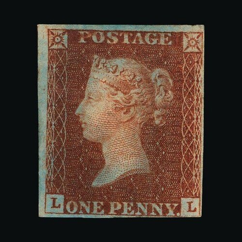 Great Britain - QV (line engraved) : (SG 7) 1841 1d red-brow...