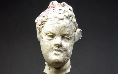 Greek Terracotta Head, Young Woman