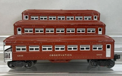Group of 3 Lionel O Scale Passenger Cars