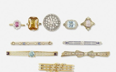 Group of gem-set jewelry