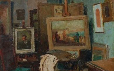 Gustav Goetsch (American, 1877-1969) Studio Interior