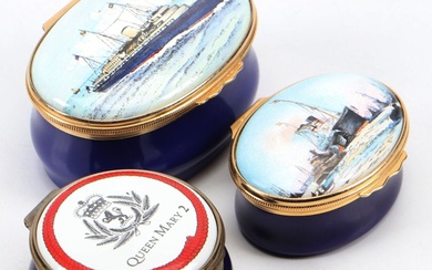 Halcyon Days with Other Nautical Themed Enameled Boxes