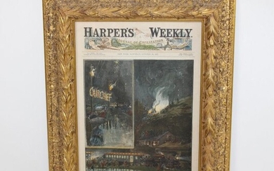 Harper's Bazaar print "Presidential Train to Atlanta"
