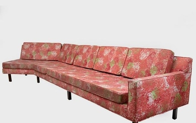 Harvey Probber Sofa with ‘Chrysanthemum’ Fabric by