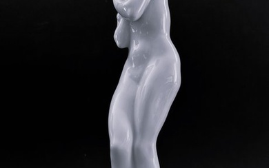 Herend - Sculpture, Zsigmond Strobl of Kisfaludi - Art Deco nude sculpture. - 33 cm - Porcelain - 1938