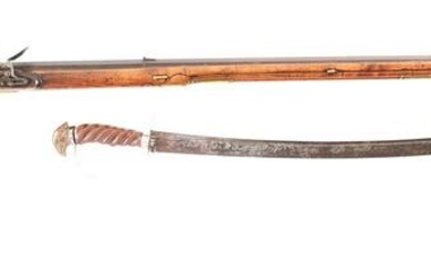 IMPORTANT KENTUCKY RIFLE AND EAGLE-HEAD SABER, BOTH BY
