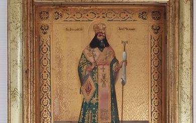Icon, Saint Theodosius of Chernigo - Wood - Late 19th century