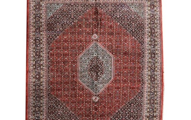 Indian Bidjar Style Wool Carpet.